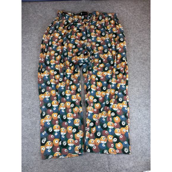 Croft & Barrow Pool Ball Print Pajama Pants Mens XL Multicolor Lounge Sleepwear - Picture 1 of 8